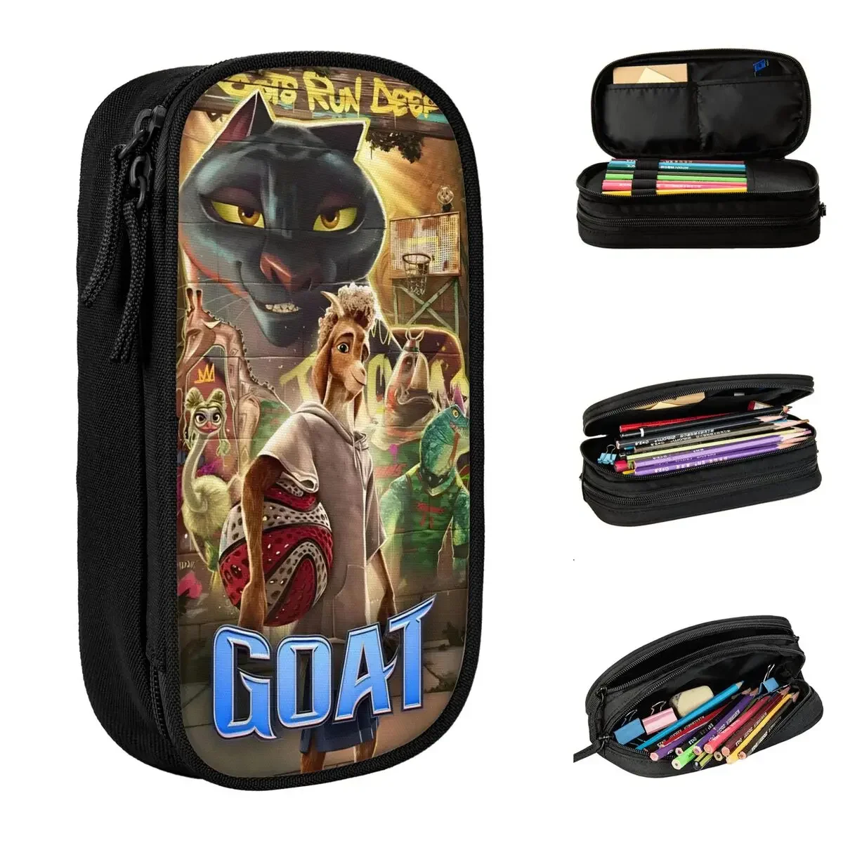 GOAT Movie Pencil Cases Sports Comedy Pencilcases Pen for Student Large Storage Bags Students School Gifts Stationery