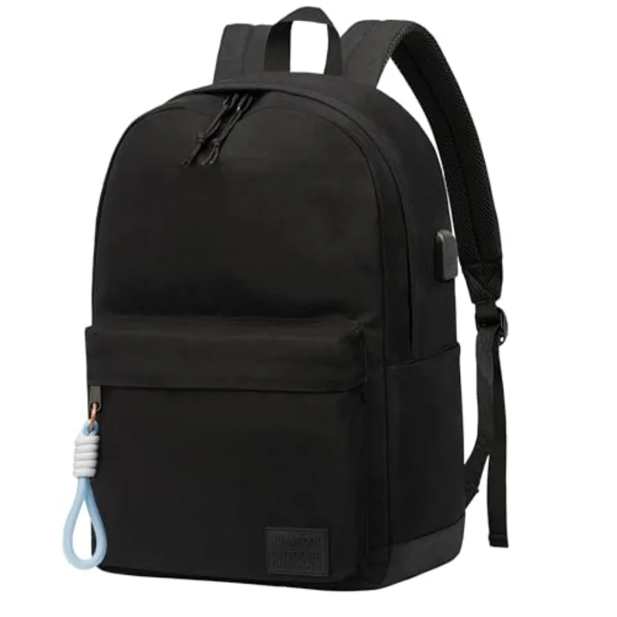 

Повседневный рюкзак для ноутбука для мужчин и женщин, рюкзак для колледжа с USB-портом для зарядки, легкий и удобный.