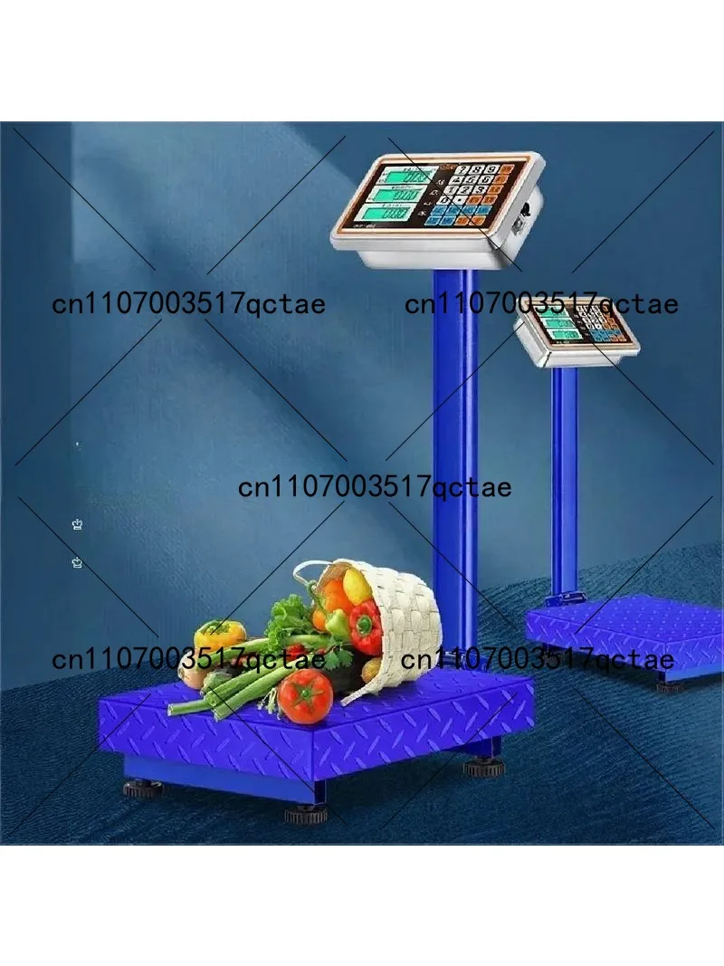 100kg Electronic Platform Scale, Commercial & Household Use, 30x40cm Stainless Steel, Accurate Digital Weight Scale