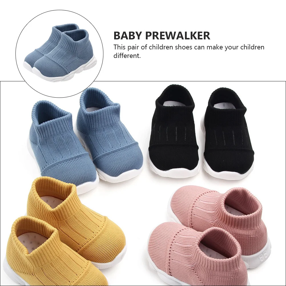 1 زوج المضادة للانزلاق الطفل Prewalkers حذاء مريح للتنفس تصميم فريد آمن للرضع طفل Prewalker المضادة للانزلاق الأحذية