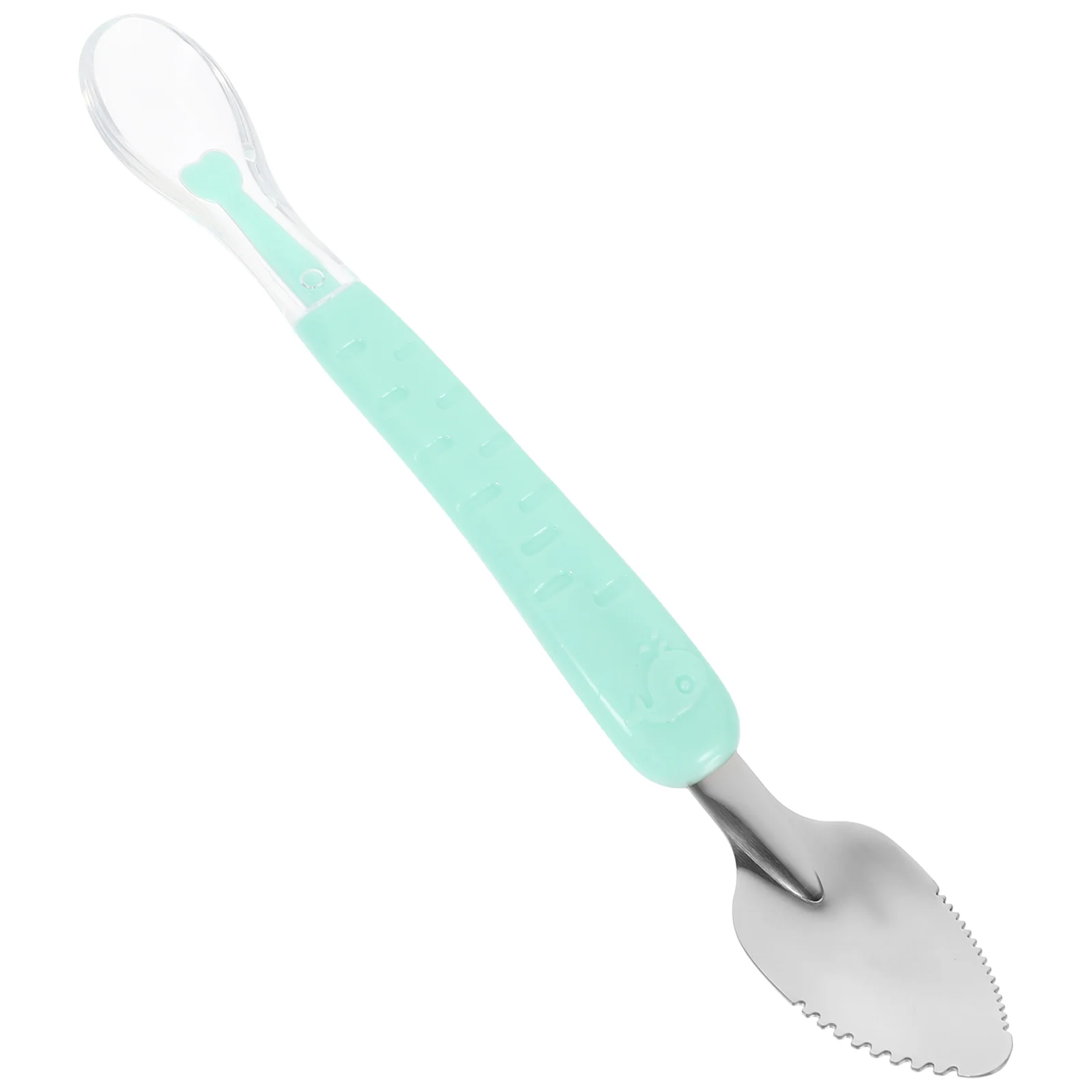 

Stainless Steel Scraper Dessert Spoon Children's Fork and Kitchen Accessory Baby