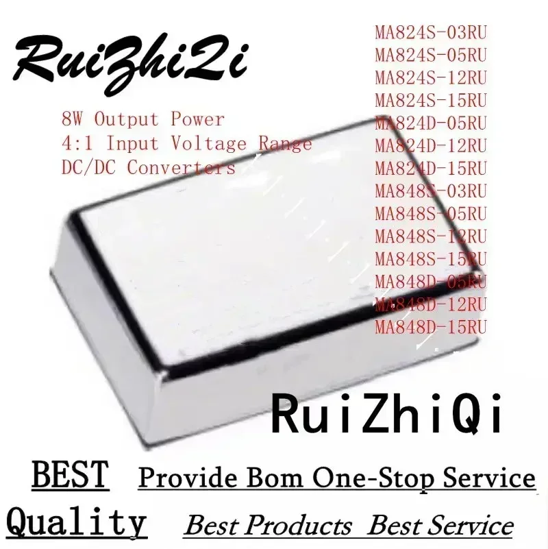 10PCS/LOT MA848S-03RU MA848S-05RU MA848S-12RU MA848S-15RU MA848D-05RU MA848D-12RU MA848D-15RU 8W 4:1 DC/DC CONVERTERS
