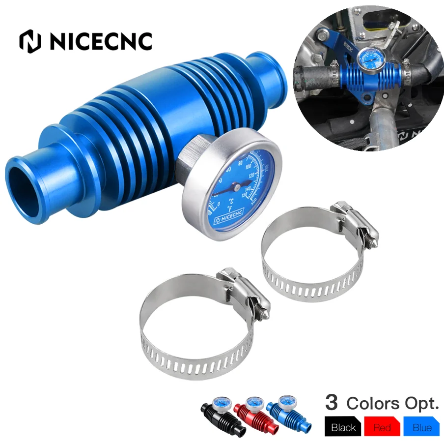 

Radiator Inline Coolant Cooler for Yamaha YFZ450 YFZ450R YFZ450SE Raptor 700R 2009-2024 ATV Temperature Gauge 6061 Aluminum Part