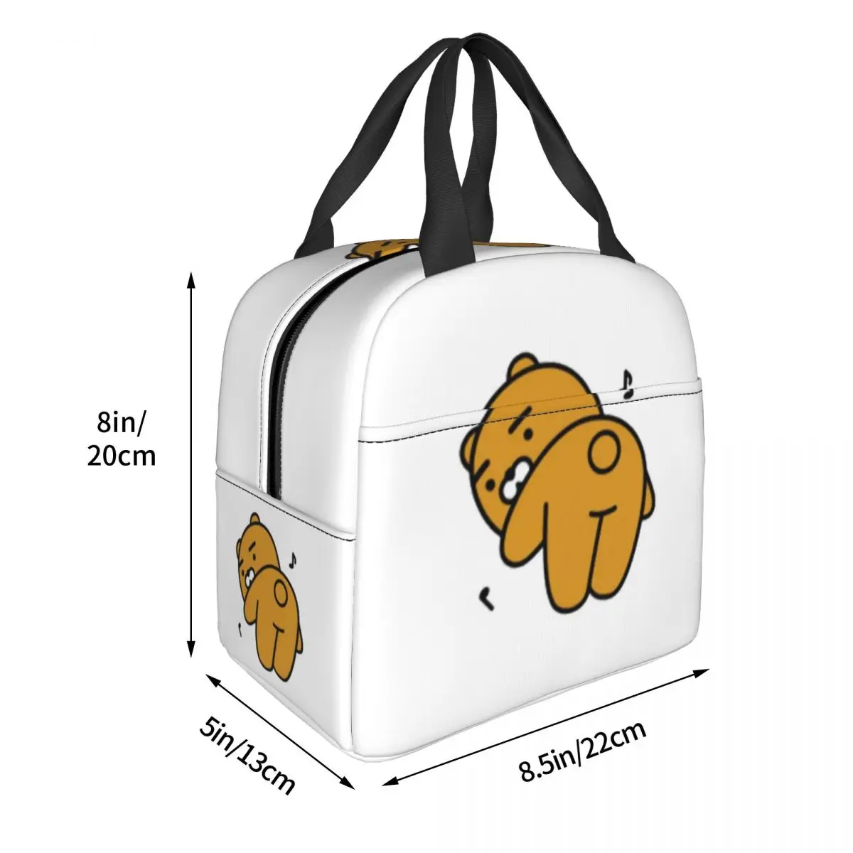 Ryan Kakao (3) Lunch Bags Insulated Bento Box Portable Lunch Tote Resuable Picnic Bags for Woman Girl Office