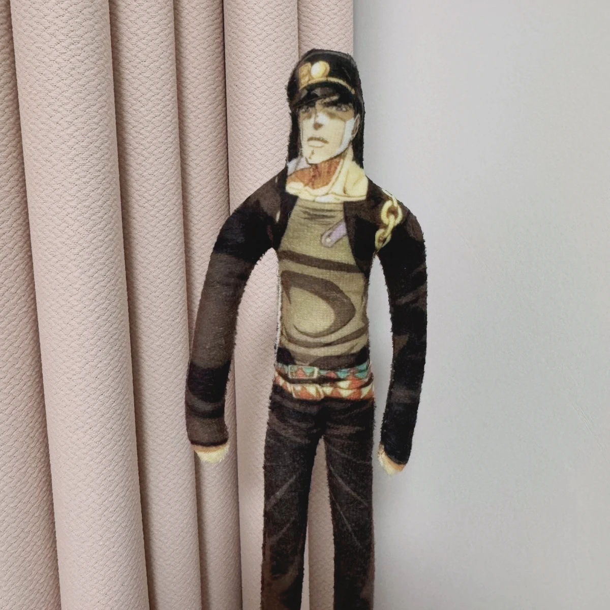 Action Figures Anime JoJo's Bizarre Adventure Bruno Buccellati Kujo Jotaro Plush Cotton Doll Room Decoration Festival Gift Toys