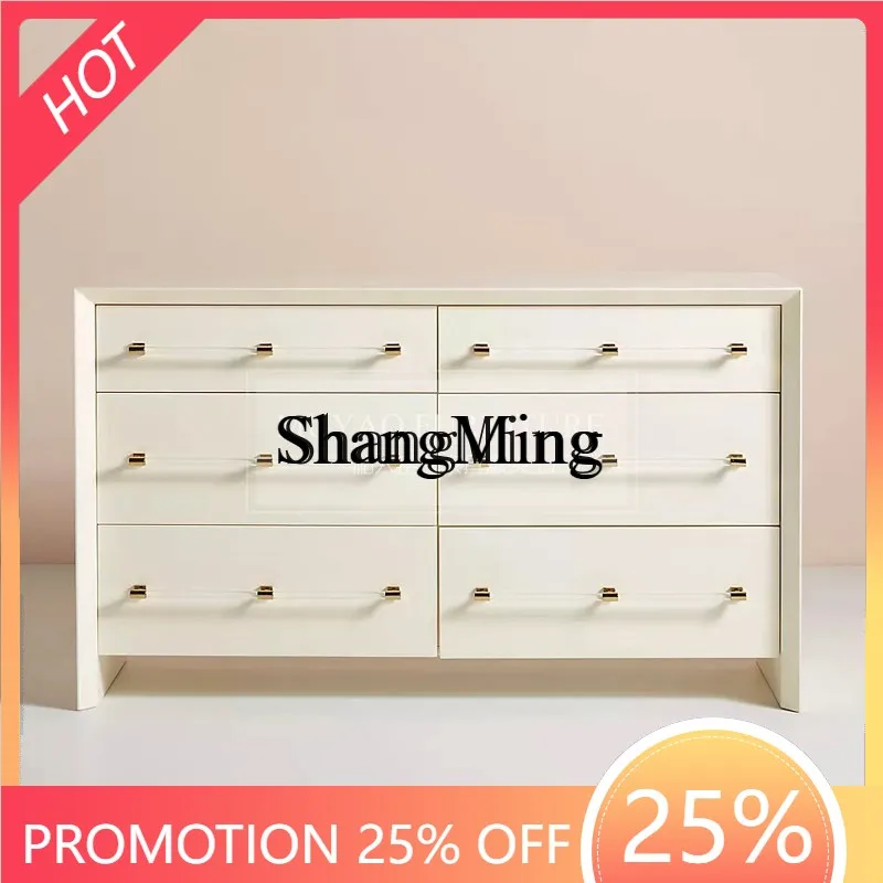 

FG simple bedroom bedside drawer cabinet storage locker three buckets and six buckets cabinets at the end of the bed