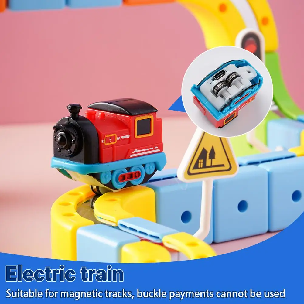 Rechargeable Electric Train Expansion Pack | Type-C Charging | Compatible with Magnetic Electric Train Sets