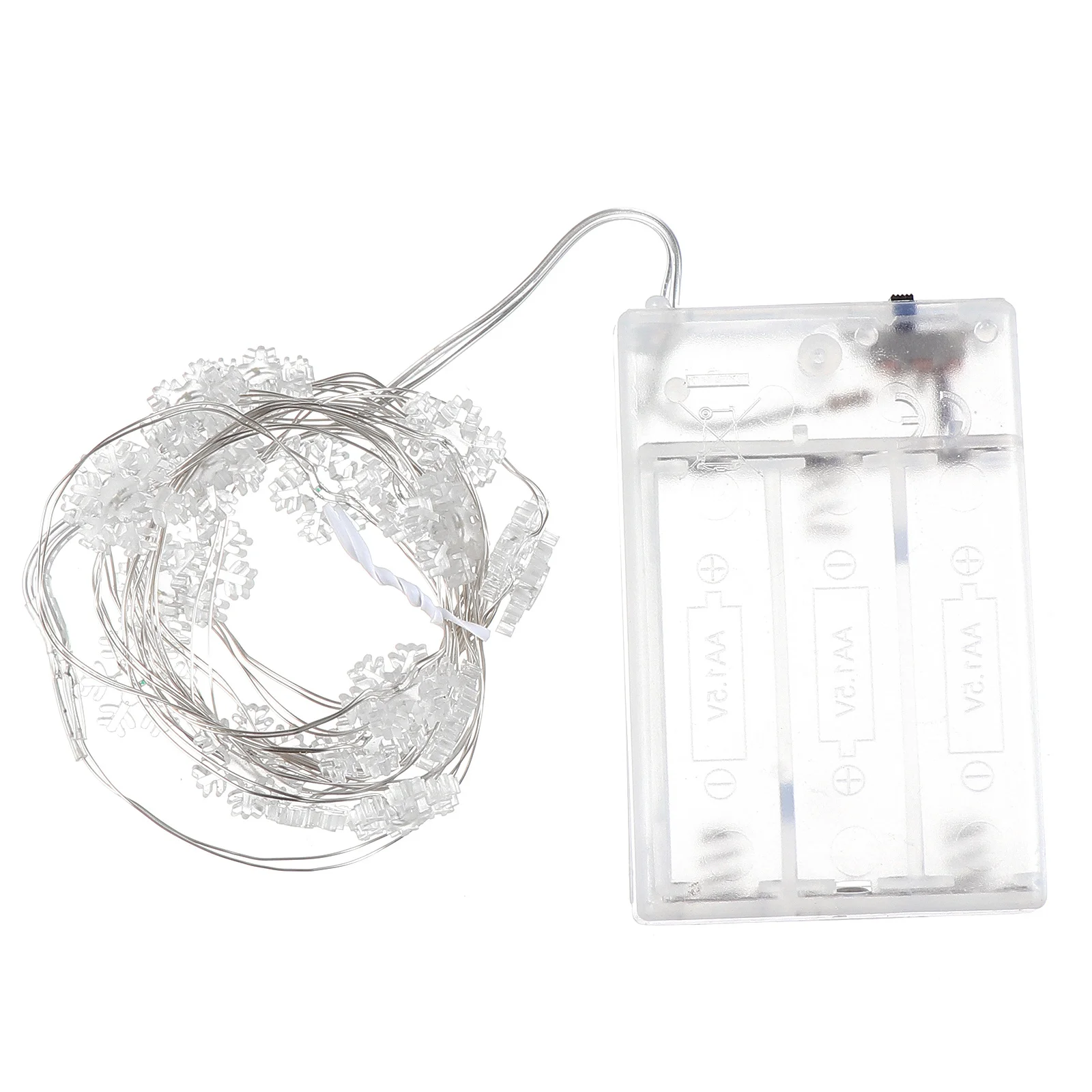 ندفة الثلج Led سلسلة ضوء قابلة لإعادة الاستخدام الأسلاك النحاسية مصباح لعيد الميلاد الديكور عيد الميلاد حفلة غرفة نوم شجرة وميض أضواء #3