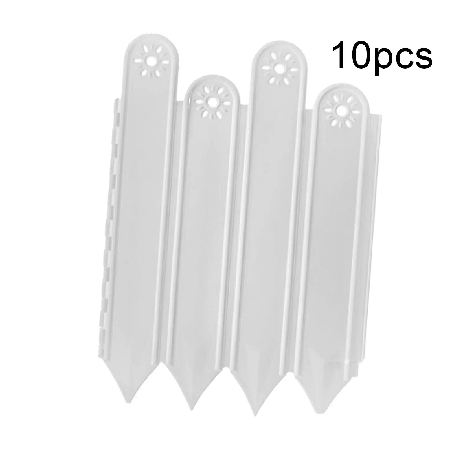 10Pcs Garden Border Edging Landscape Edging Border, Lightweight Flower Bed Fencing, for Pet Yard Outdoor