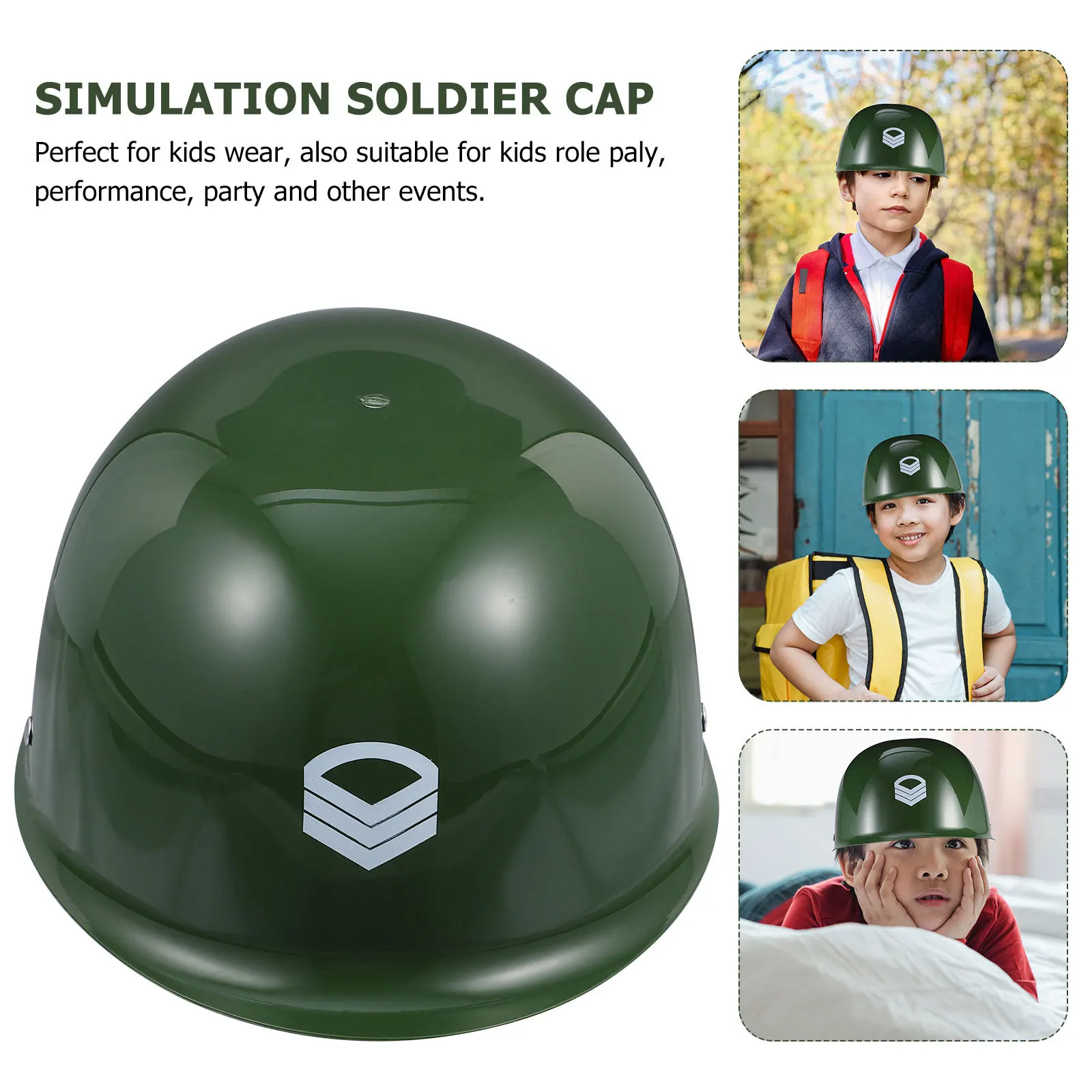 1pc Kinder Camouflage Hut Leichte Langlebige Kunststoff Für Rolle Spielen Simulation Soldat Cosplay Bühne Zeigen Requisiten Kreative