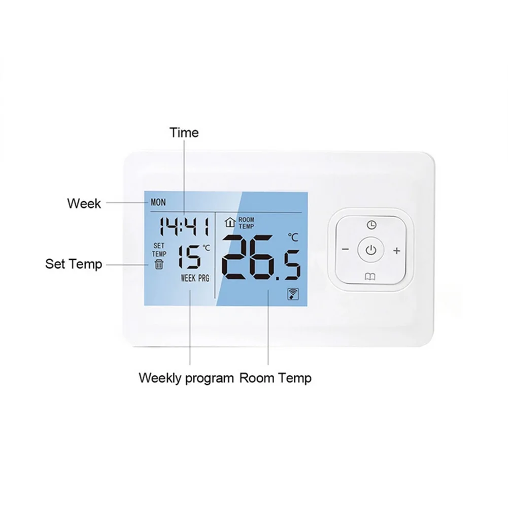 APP Controlled For Smart Heating Wireless Room Thermostat with Manual/Automatic Functionality and Scheduling Options