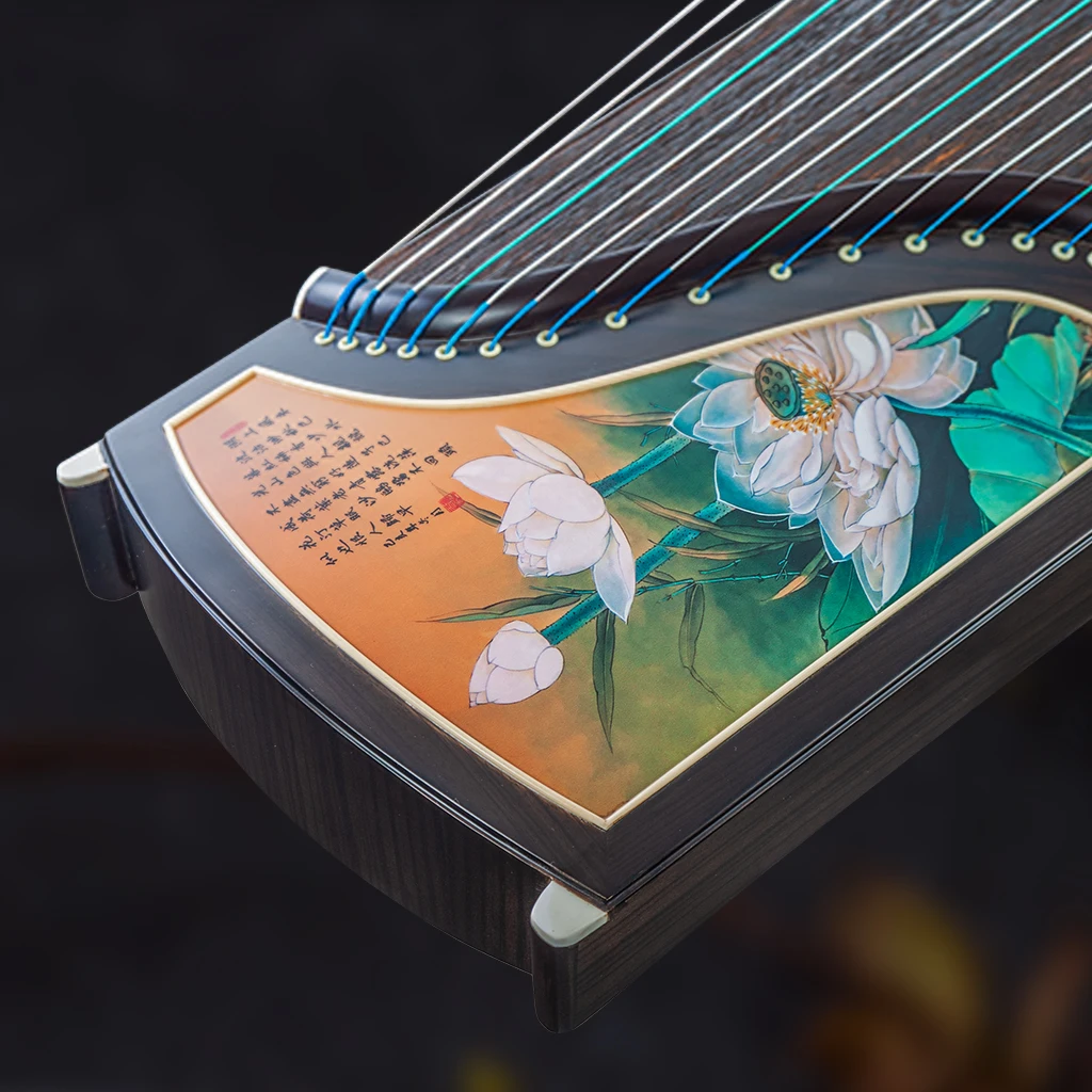 Mugig Chinese Zither 21 String Sandalwood Guzheng Instrument Gu Zheng Zither Musical Instrument Handmade Harp Koto