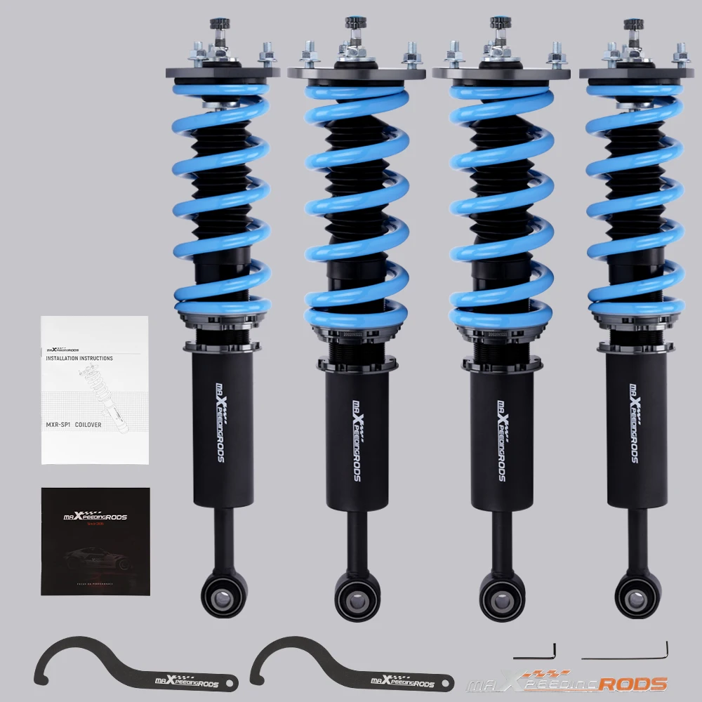 Complete Coilovers for Lexus IS250 IS350 RWD 2006-2013 Adjustable Damper Shocks Coilover Suspension Lowering Shock Absorbers Kit