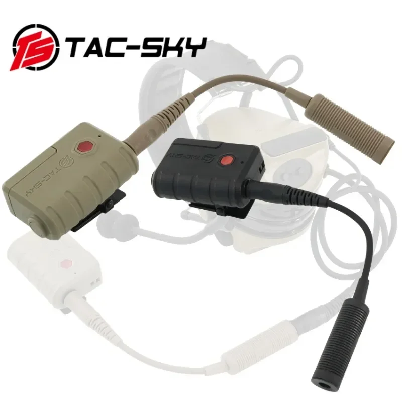 Imagem -02 - Tac-sky Fone de Ouvido Tático Adaptador Ptt Bluetooth para Earmor Comtac Sord Tiro Earmuffs Acessórios Táticos ts