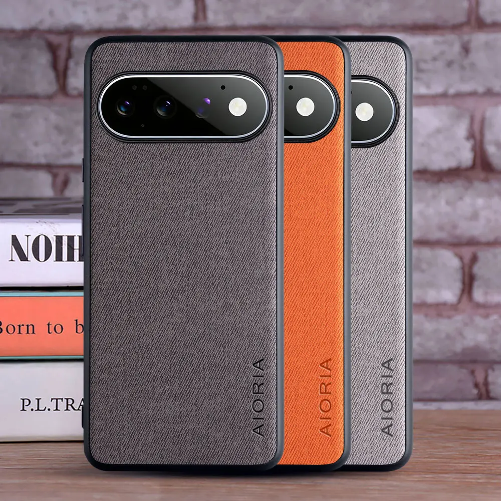 Case for Google Pixel 11 pro Leather Fashion Soft TPU Master Hard Textile Leather Fashion Phone Cover for Pixel 11 pro Case