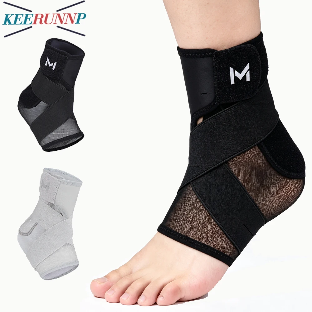 Ultra Thin Ankle Support Brace for Men Women,Breathable Compression Sleeve Stabilizer Wrap,Low Profile Foot Brace for Basketball