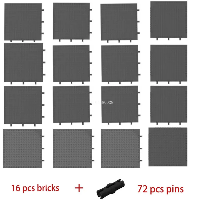 Stock Wholesale Pixel Art Building Block Bottom Plate 65803 Brick 16X16 Baseplate Part Compatible 98138 Pixel Small Particles