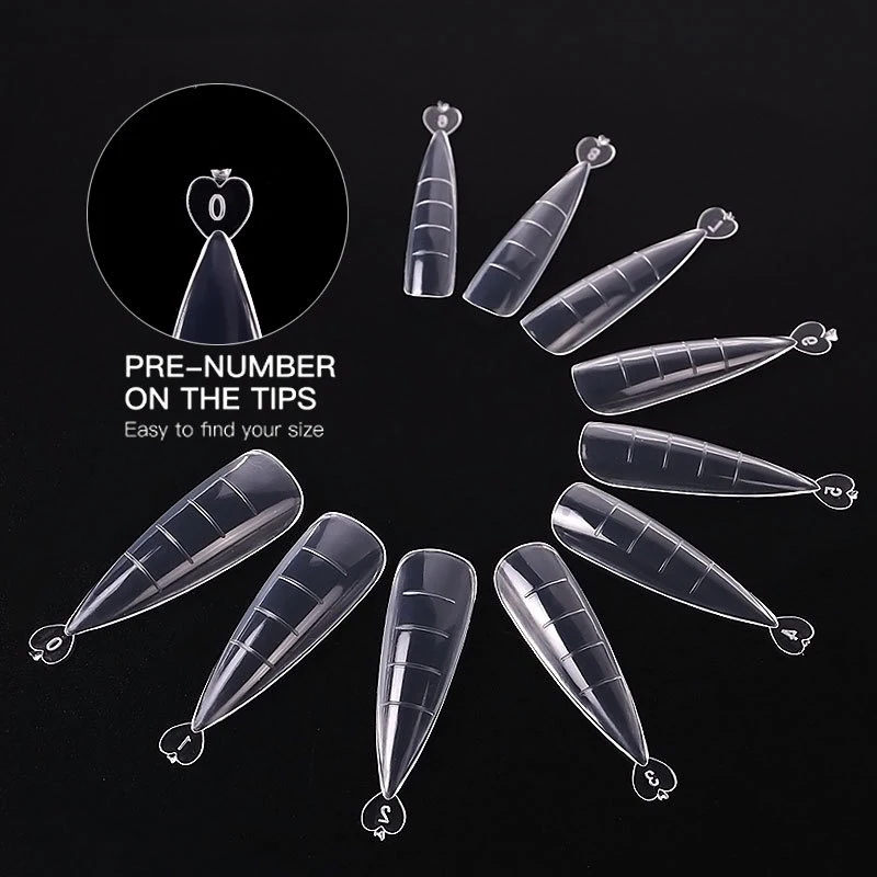 100 szt. Szybkie Formy do Budowania Paznokci, Podwójne Formy do Przedłużania Paznokci, Pełne Pokrycie, Formy do Stylizacji Paznokci, Narzędzie do Budowania Sztucznych Paznokci, Manicure