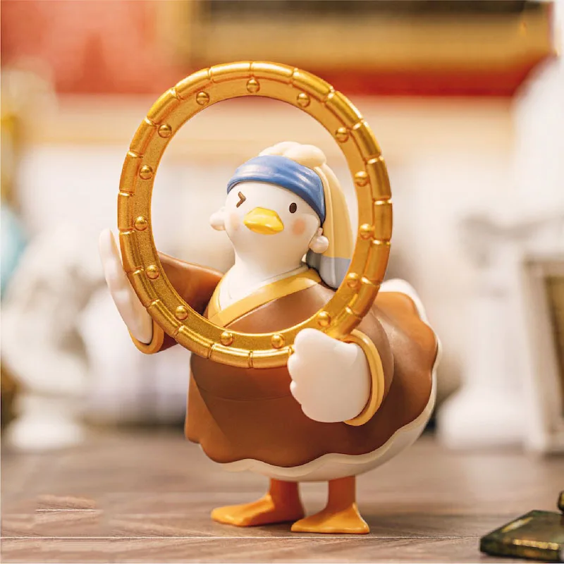 Original Dake Duck Famous Painting Series Blind Box Cute Animal Action Figure Toys for Girls Caja Misteriosa Model Birthday Gift