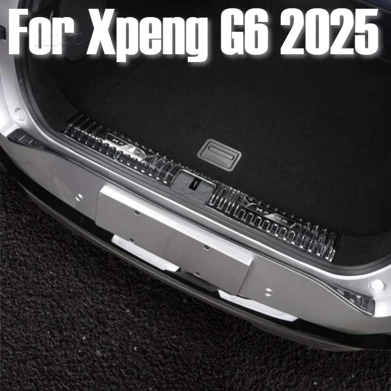 

For Xpeng G6 Accessories Auto Rear Guard Plate Trunk Bumper Protective Strip Transparent Stickers Accessories 2025