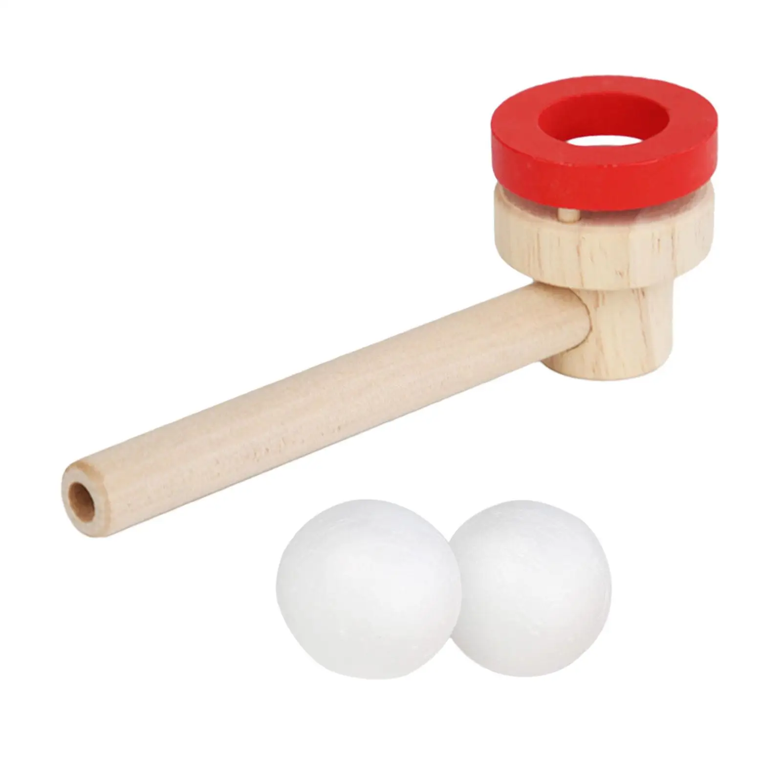 Balls Blowing Toys Challenge Game Floating Blow Pipe Balls Game Toy for Development Gathering Preschool Balance Coordination