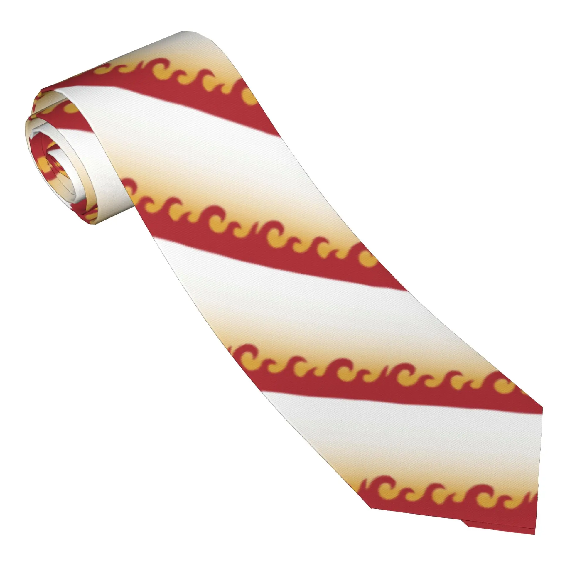 Anime Kimetsu no Yaiba Necktie Men Polyester 8 cm Classic Neck Ties Demon Slayer for Mens Daily Wear Cravat Wedding Business