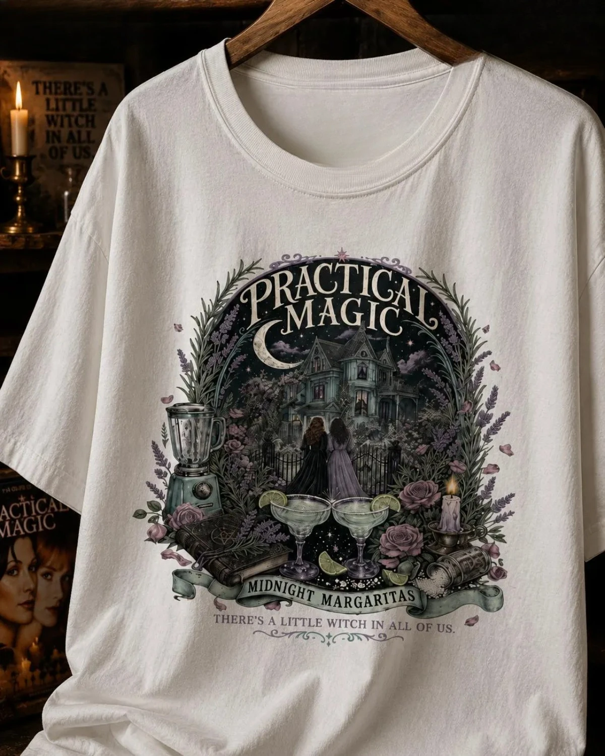 2026 Midnight Margarita Witch Halloween Shirt, Practical Magic T-Shirt for Casual Daily Wear and Versatile Layering