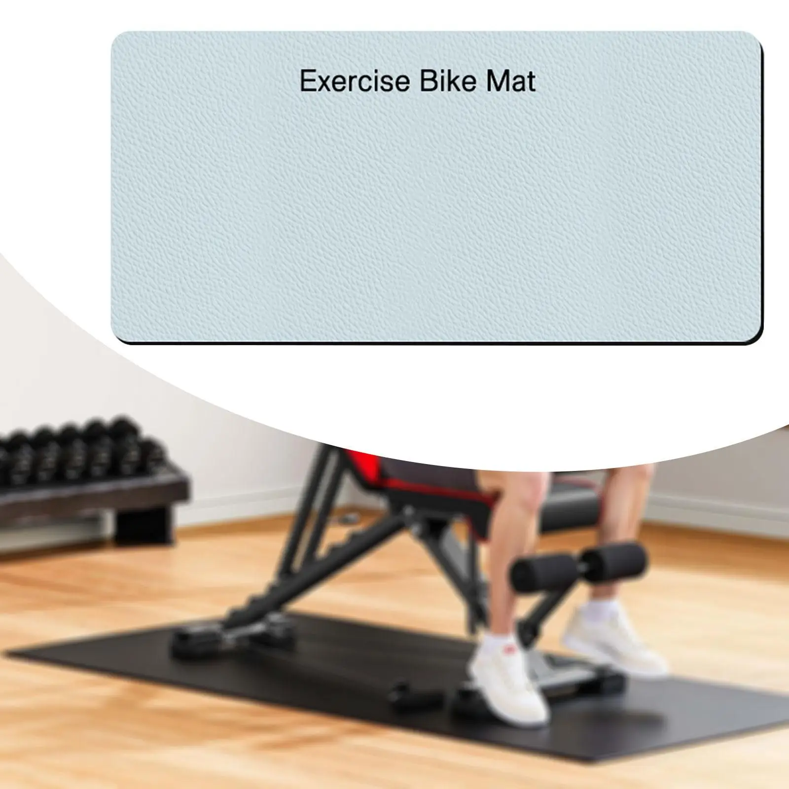 Indoor Bike Home Trainer Mat Shockproof Folding Fitness Mat Gym Equipment Floor Carpet Protector for Exercise