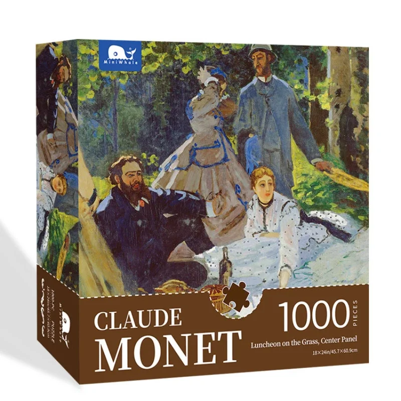 Jigsaw Puzzle 1000 Pieces for Adults Kid Monet Landscape Puzzles kids Toy Family Game Famous World Oil Painting Home Decoration