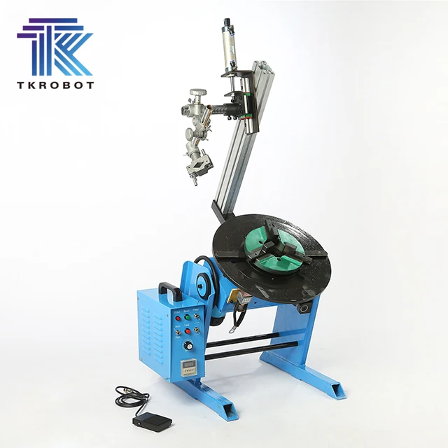 TKweld Cu-stom Portable Construction Automatic Motor Core Component Welding Positioner 30-600KG CNC Cylindrical Tanks