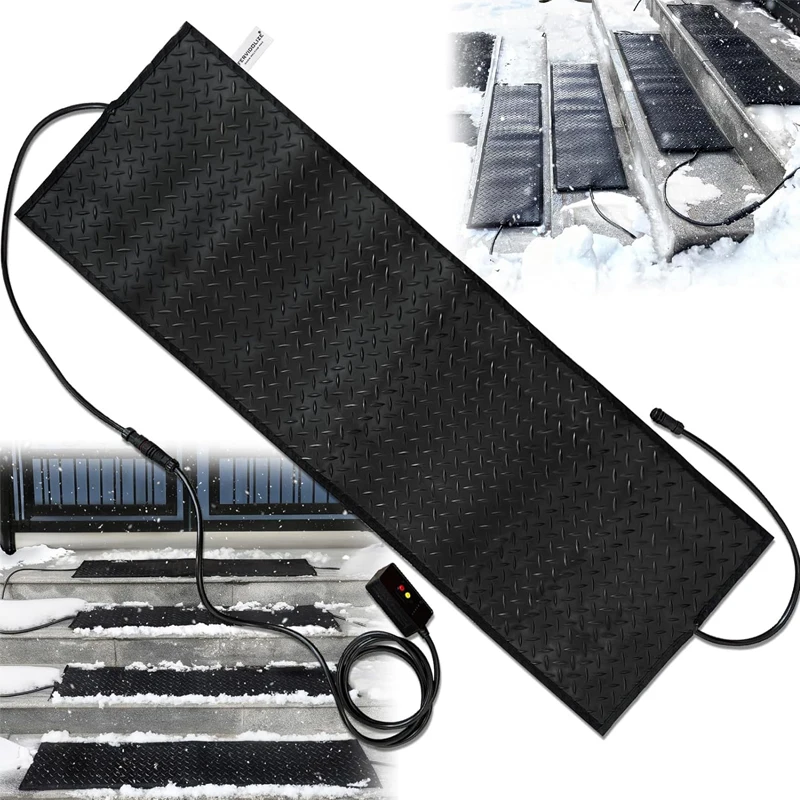 Walkway non-slip outdoor electric snow melting heating pad rubber heating driveway pad
