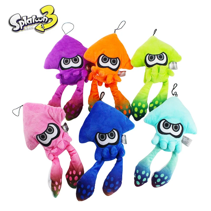 Muñeco de peluche de calamar Splatoon 3 para niños, juguete colgante de animal de peluche, Kawaii, regalo de Navidad, 23cm