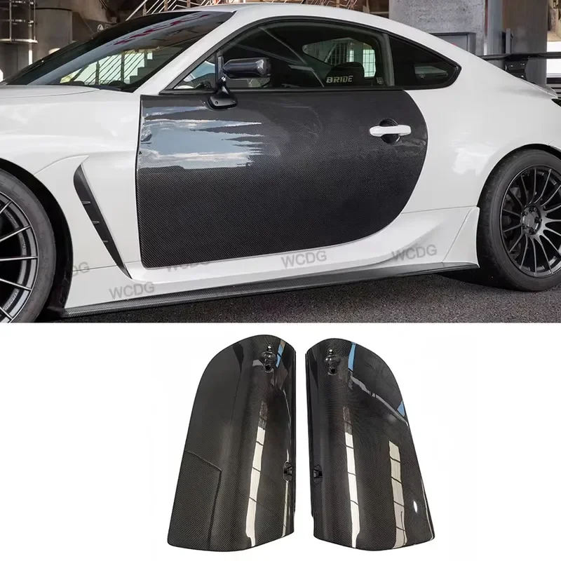 High Quality New Carbon Fiber Doors for GR86 GT86 BRZ for Subaru Dry Carbon Fiber Car Door Panel Cover Bodykit
