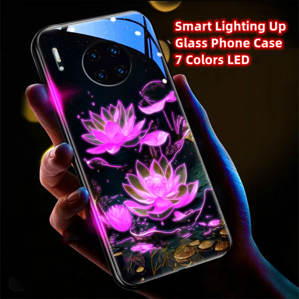 Reine Kristall-Lotus-Design-Handyhülle mit Sound-Musik-Steuerung und LED-Licht für Samsung S26 S25 S24 S23 S22 S21 S20 FE Plus Ultra – Detail 16