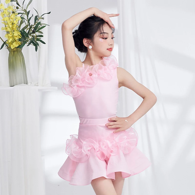 Summer Latin Clothes Stage Costume Ballroom Practice Wear Dancer Clothes Salsa Clothing Samba Dress Tango Dancing Outfit JL4456