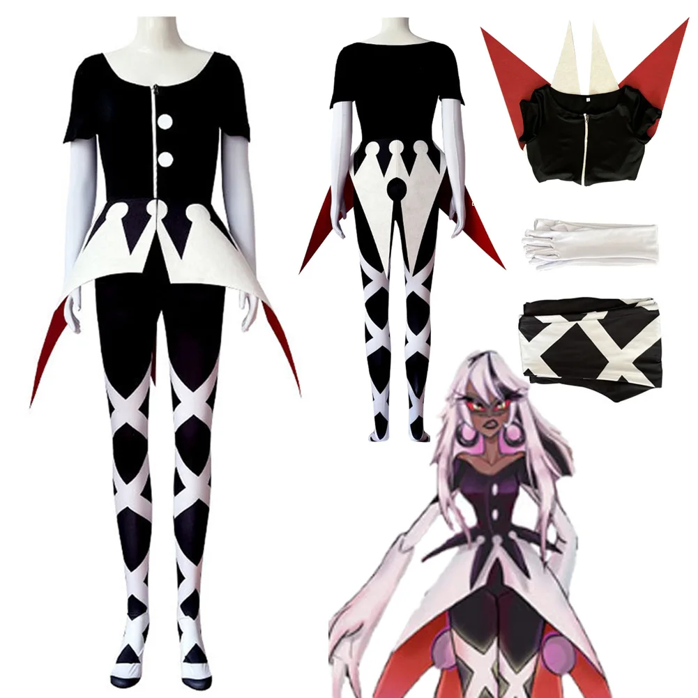 

TV Hell Inn Cosplay Carmilla Carmine Cosplay Costume Role-playing Clothing Women Female Fantasia Outfits Halloween Carnival Suit