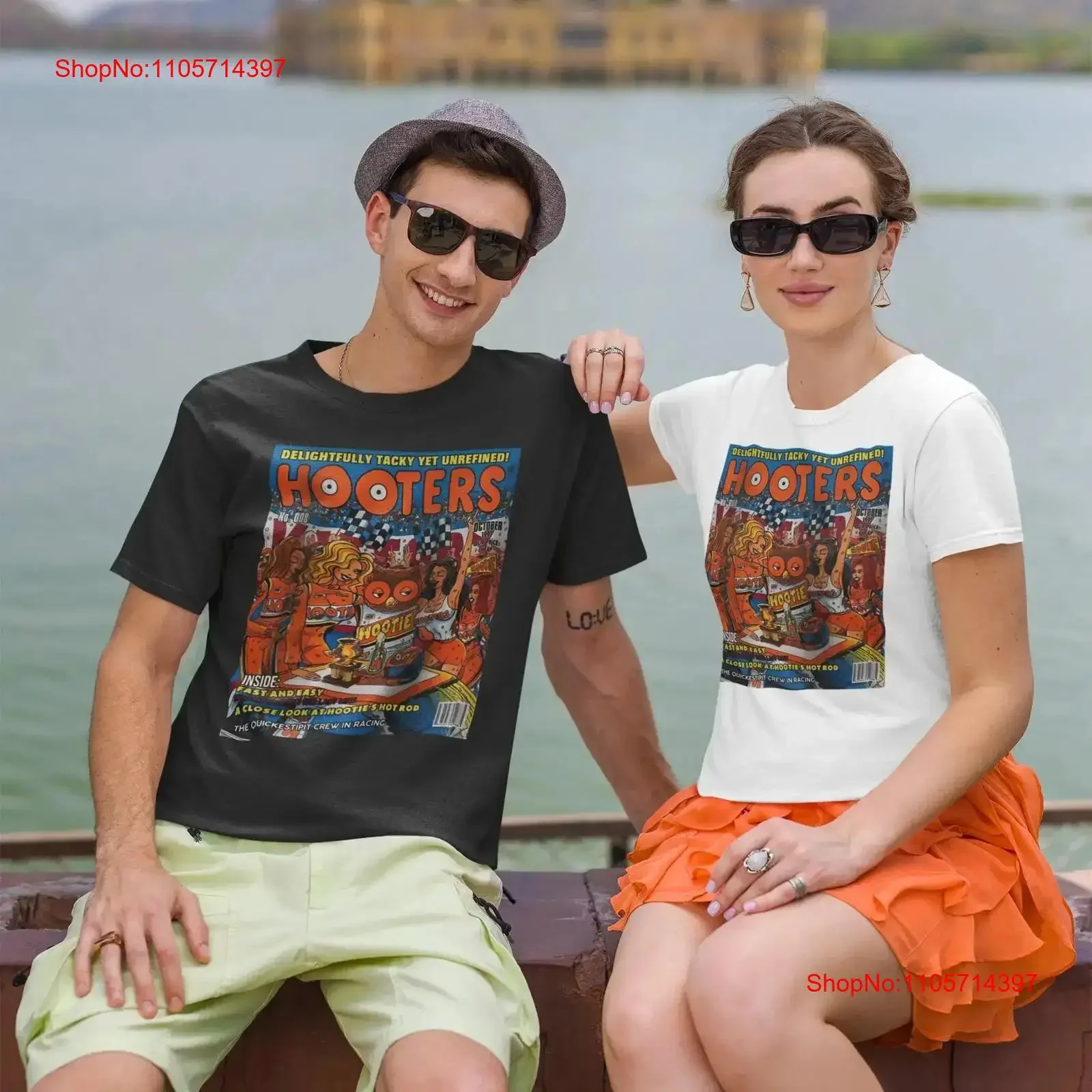 Vintage Hooter s Delightfully Tacky Yet Unrefined T Shirt Heavy Cotton vintage Washed Stylish Stretched fashion Unisex