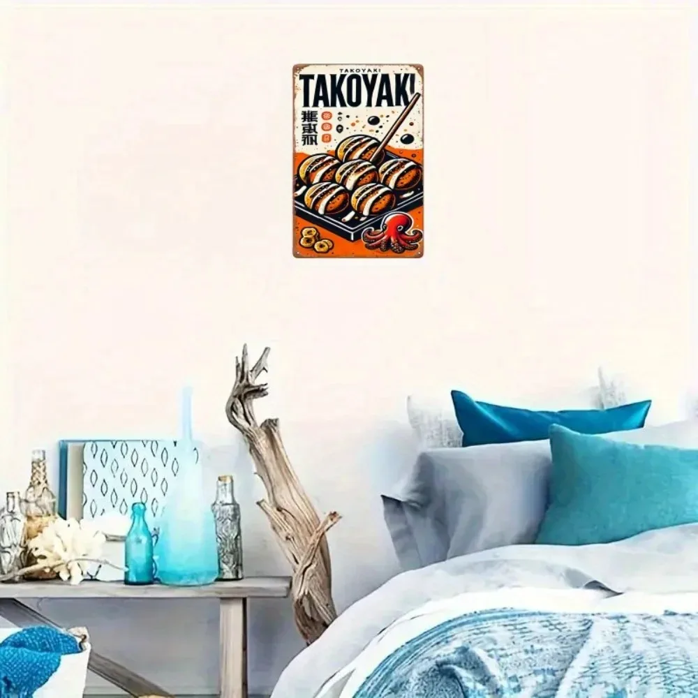 TakoyakiWallGifts Takoyaki Metal Sign | Authentic Japanese Decor | Kitchen, Cafe & Sushi Lovers | Rustic Art | Cast Iron view 4