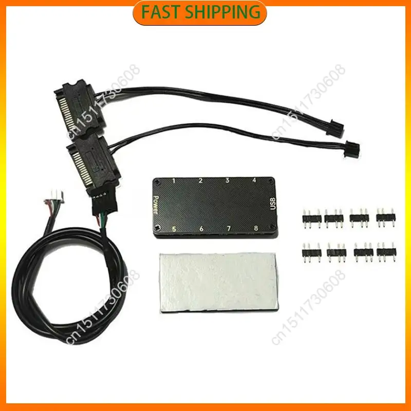 اشتري الآن Signalrgb Openrgb Universal 8Port 5V 3PIN ARGB محور تحكم غير متزامن لحافظة الكمبيوتر الشخصي مراوح التبريد شريط إضاءة