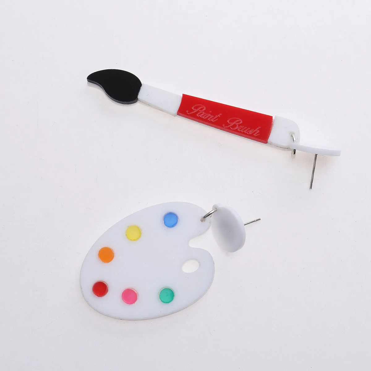 

Paint Pen Art Youth Earrings Women Gift Cartoon Dangle Hypoallergenic Brush Literature and