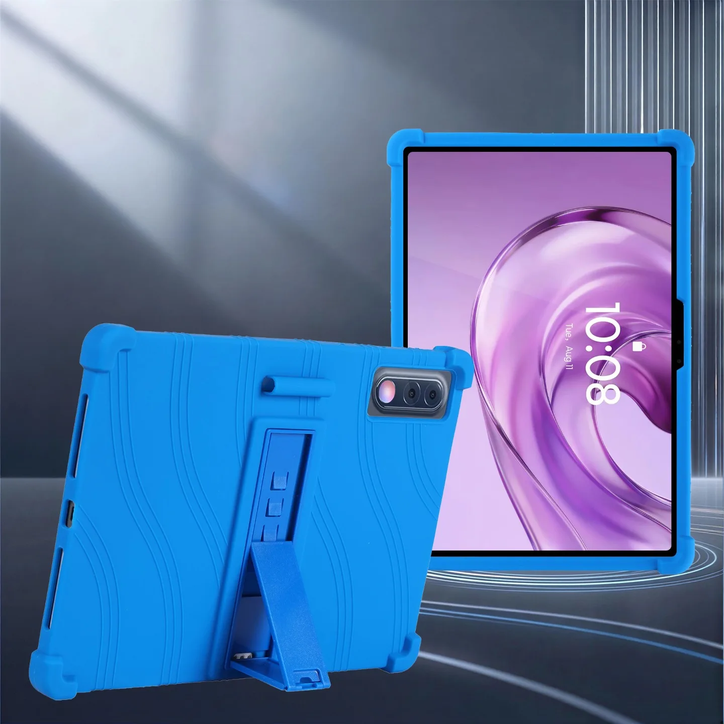 For Lenovo Yoga Tab Plus Gen 2 Tablet Case 13nches Tablet Kids Friendly Soft Silicone Adjustable Stand Cover Protective Sleeve
