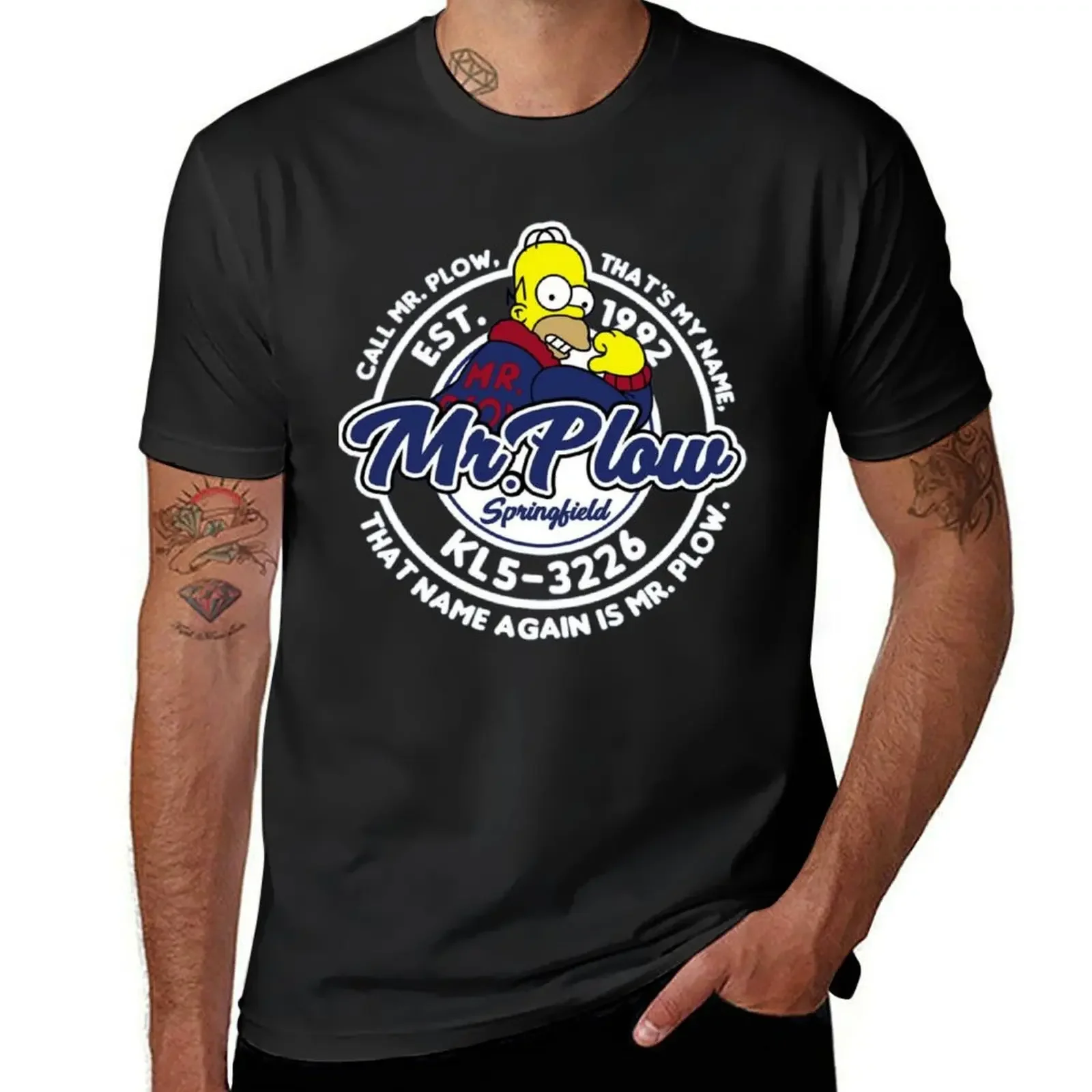 Call mr plow T-Shirt Short sleeve tee vintage mens graphic t-shirts funny