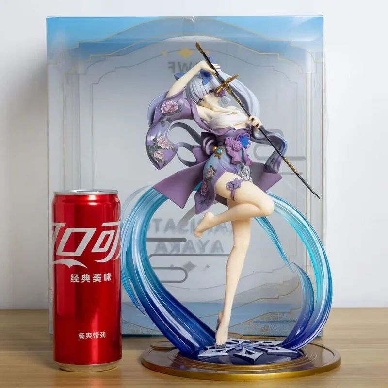 

Genshin Impact Anime Figure 27cm Kamisato Ayaka Figure Pvc Statue Figurine Model Doll Collection Room Decora Desk Toys Gifts