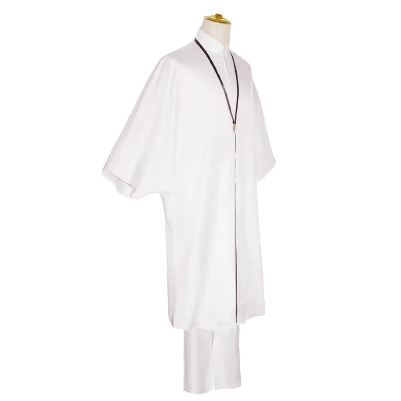 Anime Fate Grand Order Enkidu Kimono Cosplay Costume White Robe Green Wig Halloween Party Set Strange Fake Whispers of Dawn eo]5