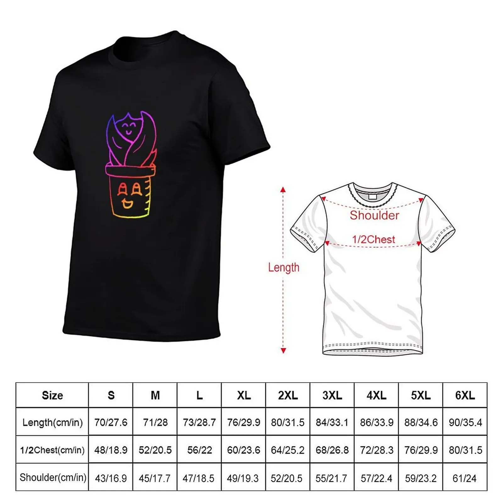 Rainbow Pot Plant Pals T-Shirt t shirts for man graphic vintage cotton t shirts high quality t shirt man luxury T-shirt
