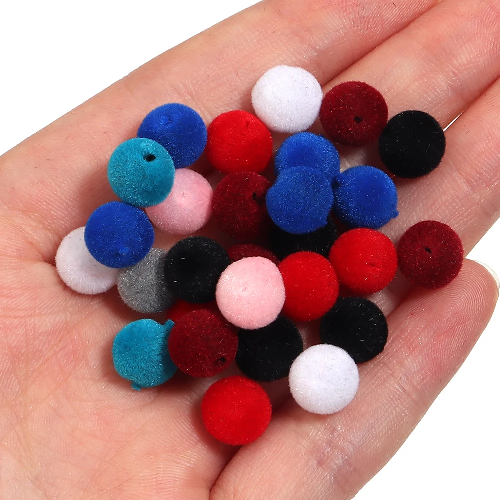 500 gr/los 8/10mm Bunte Samt Harz Perlen Runde Lose Spacer Perlen Für Schmuck Machen DIY Armband zubehör Großhandel – Detail 5