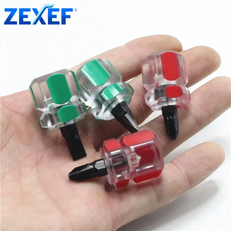 

Мини-отвертка Крестовая отвертка Мини-отвертка Короткая маленькая отвертка с разъемным крылом Набор инструментов Шлицевая плоская крестовая отвертка