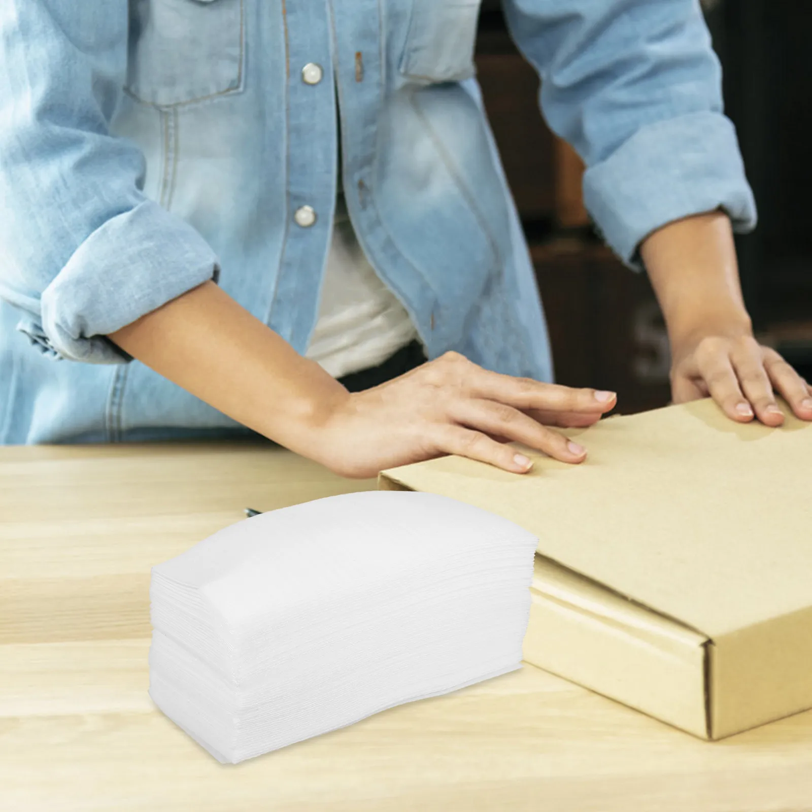 

100Pcs Epe Soft Protective Packing Bags Dish Packing Supplies for Moving Fragile Items Office Supplies Shipping Pouches