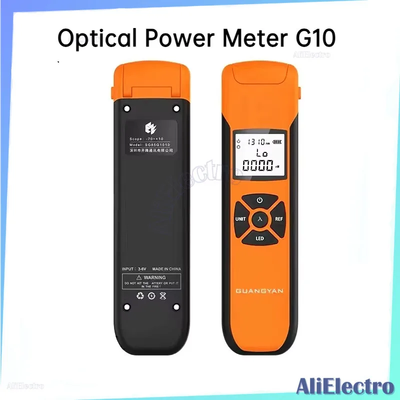 

High Precision Optical Power Meter G10 Rechargeable Battery FTTH Fiber Optic Power Meter with Flash Light OPM FC/SC/ST