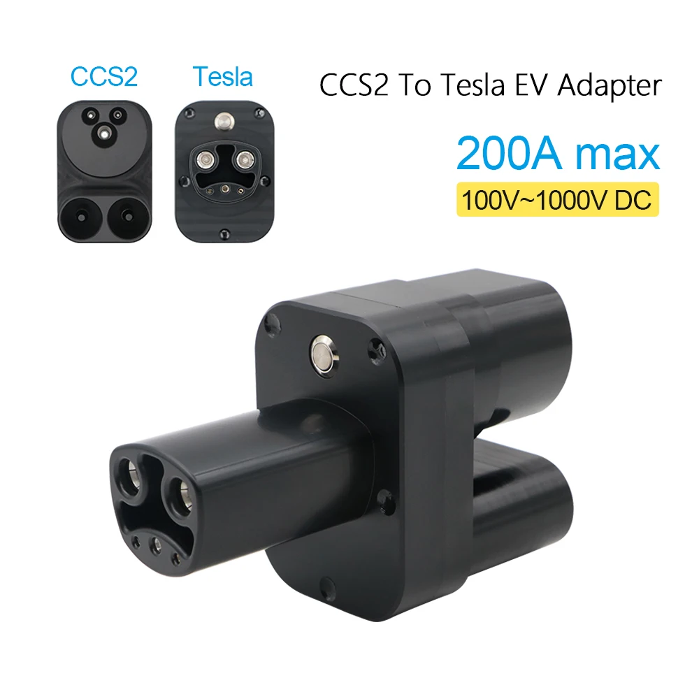 CCS2 To Tesla 200A With AC And DC For Electric Vehicle Car EV Charger Connector Compatible For Tesla Model Y/S/3 Fast Charging